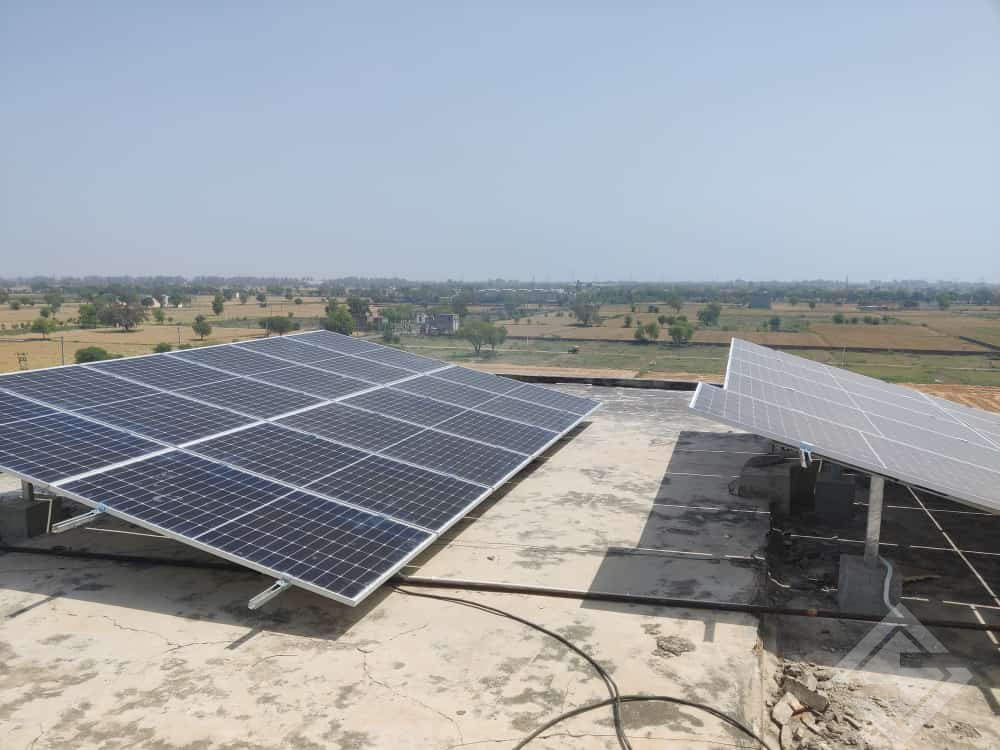 Commercial solar system at college of management in palwal